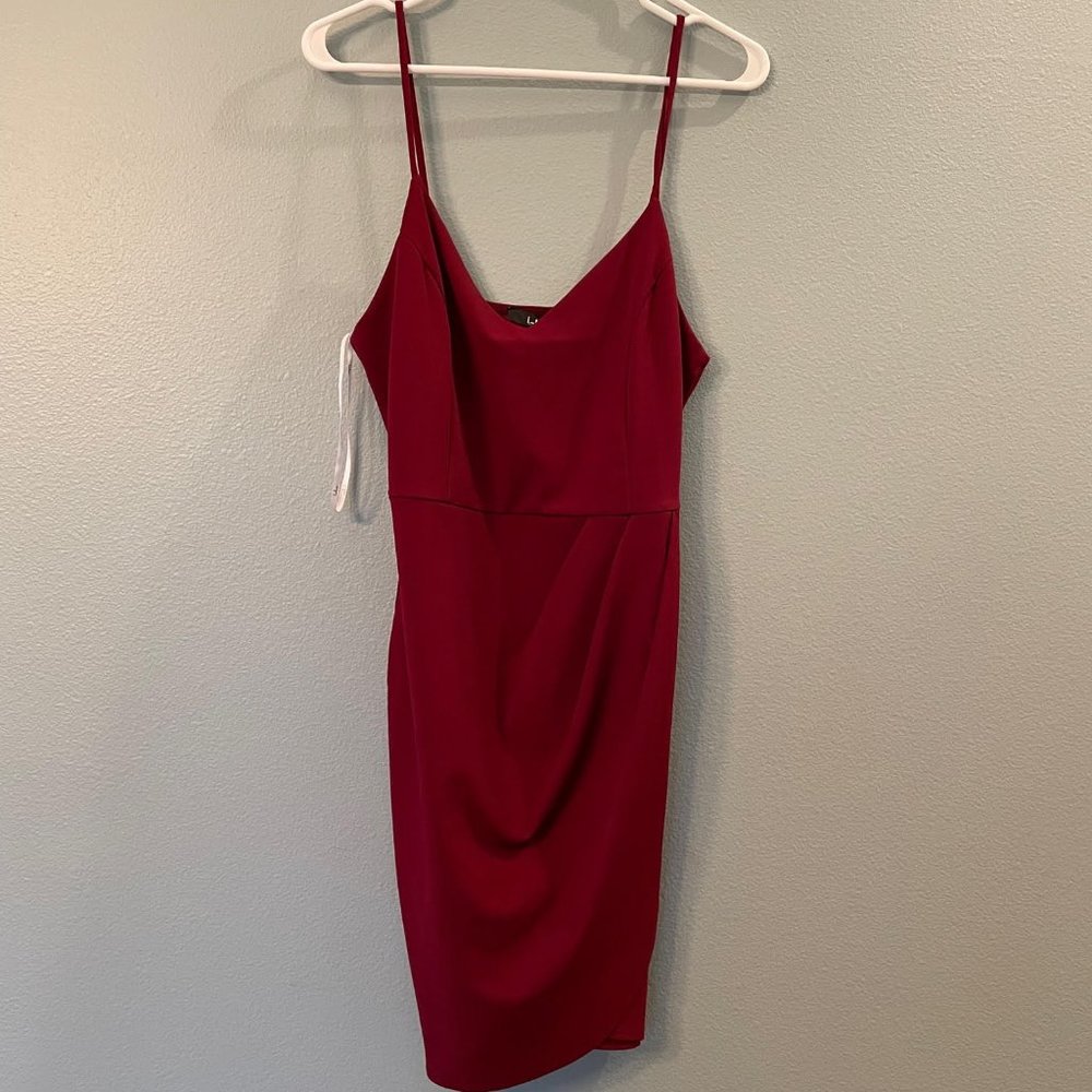 Burgundy Bodycon Dress XL Lulus